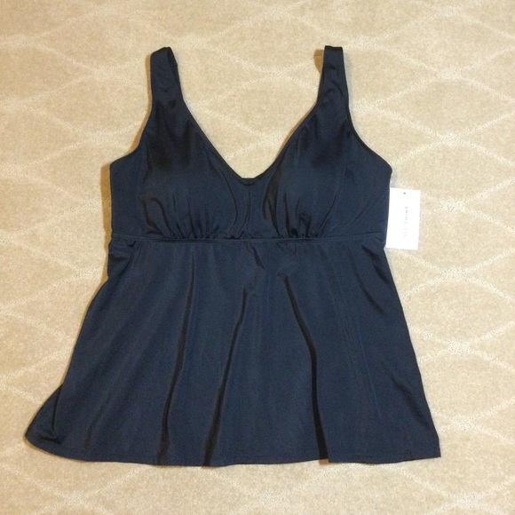 Swimsuits For All NWT V-Neck Flowy Tankini Top, 20 - Picture 2 of 7
